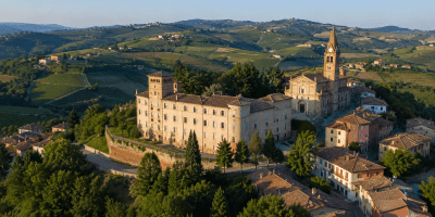 Locandina dell'evento sull'accessibilità e l'accoglienza nei luoghi turistici e culturali ospitato al Castello di Magliano Alfieri nel Roero.