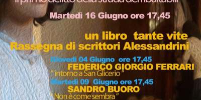 Locandina della rassegna culturale "Storie Alessandrine 2026" organizzata dal Museo Etnografico della Gambarina di Alessandria, con la presentazione del libro di Massimo Brusasco Il primo delitto della strada dei ribaltabili.