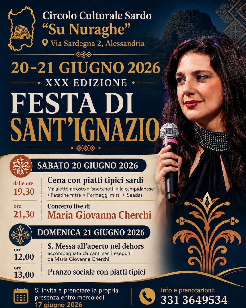 Festa di Sant’Ignazio 2026: il Circolo Su Nuraghe rinnova ad Alessandria una tradizione che unisce fede, cultura e&nbsp;amicizia