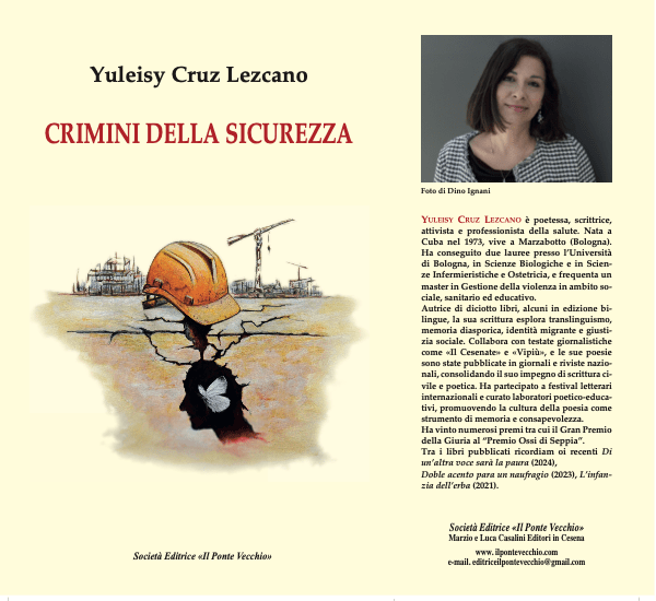 “Crimini della sicurezza” di Yuleisy Cruz Lezcano: quando la poesia restituisce un nome alle vittime dimenticate del&nbsp;lavoro