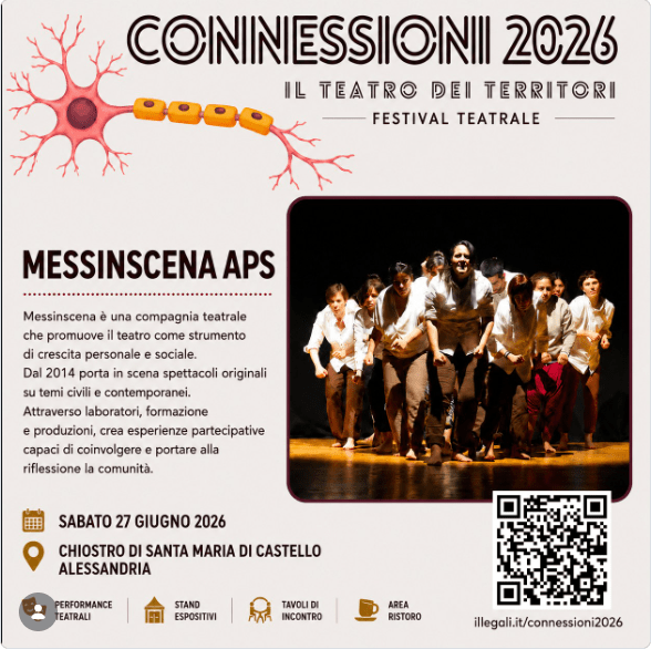 Connessioni 2026: ad Alessandria il teatro incontra il territorio con Messinscena&nbsp;APS