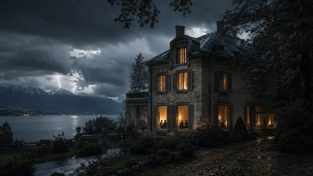Villa Diodati, la notte in cui nacquero Frankenstein e il vampiro moderno: la suggestiva ricostruzione di Alice&nbsp;Tonini
