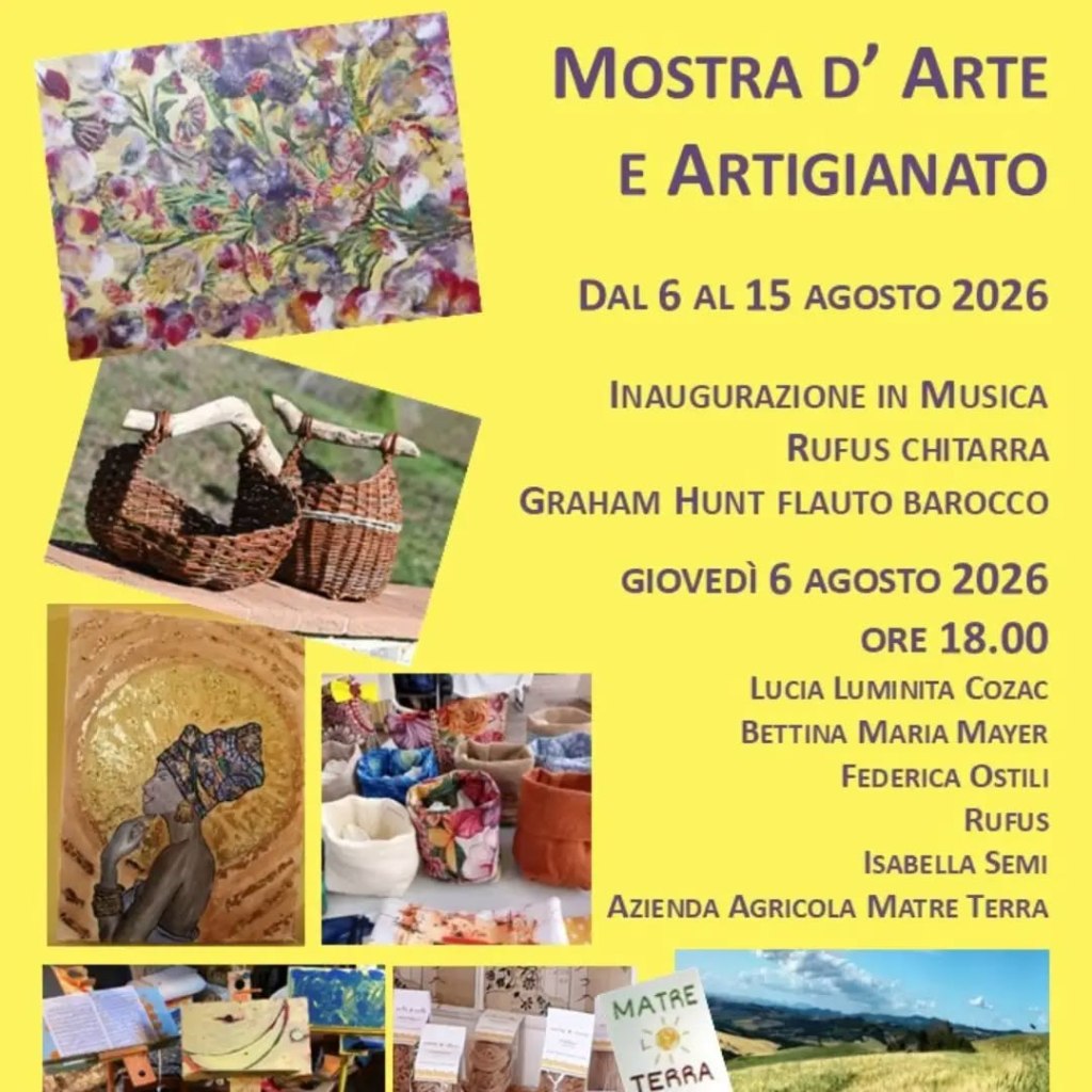 Avigliano Umbro, mostra d’arte e artigianato alla Biblioteca Comunale