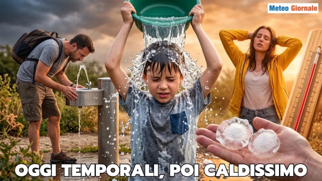 Prossime ore: Temporali e supercelle con grandine di grosse&nbsp;dimensioni