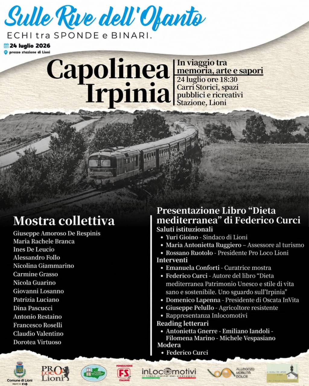 Arte, natura e musica tra sponde e binari. Evento a Lioni&nbsp;(Av).