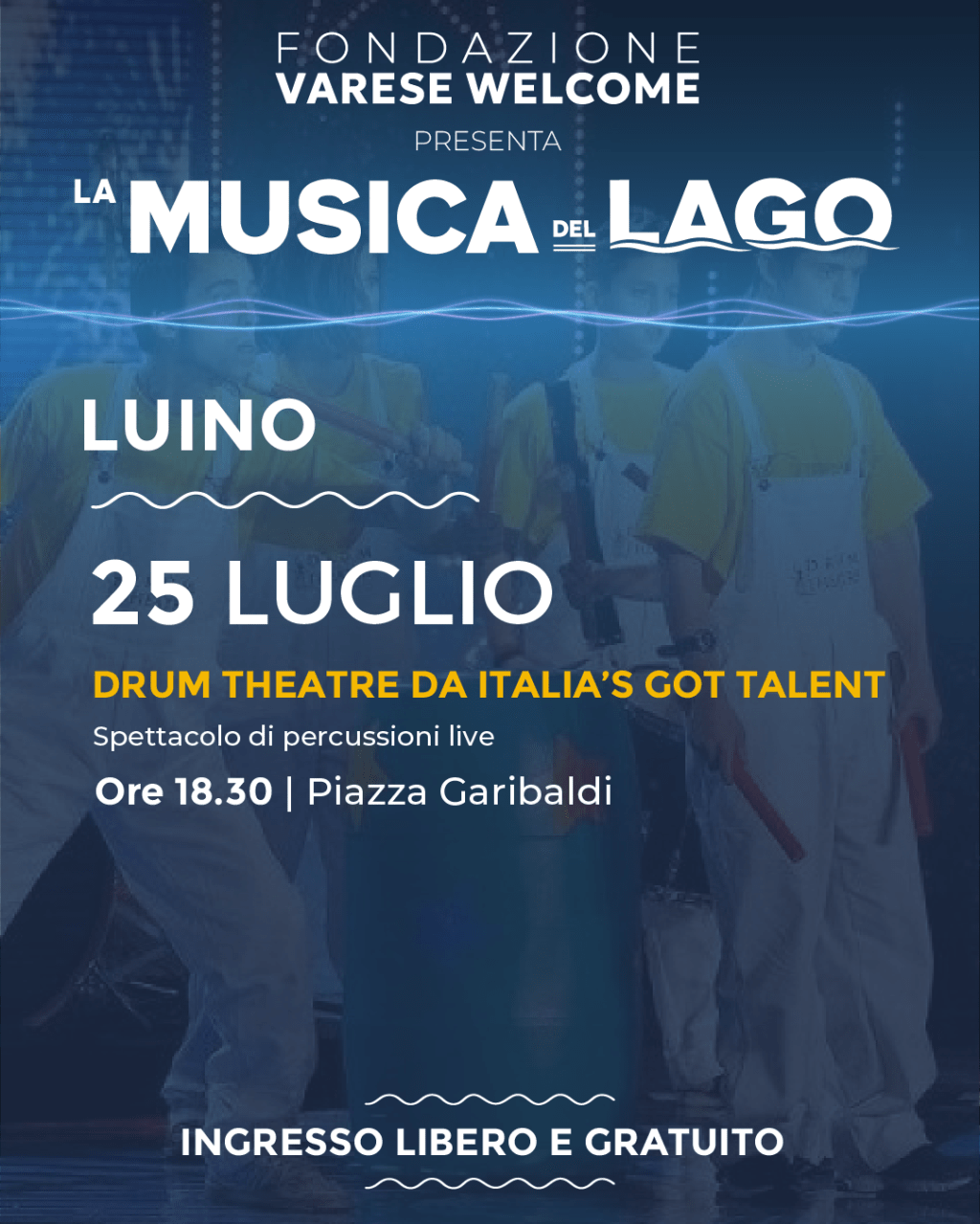 La Musica del Lago” continua. Doppio appuntamento: per il 25 e 26 luglio, a Luino e Gavirate.