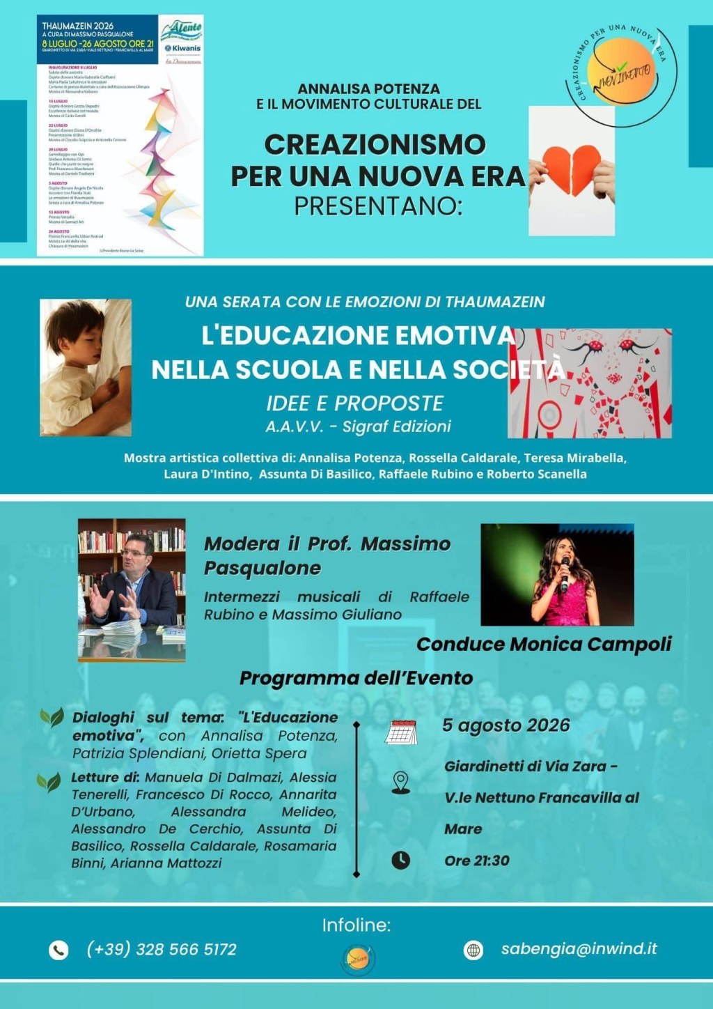 Educazione emotiva a Francavilla: questa sera una serata per il futuro