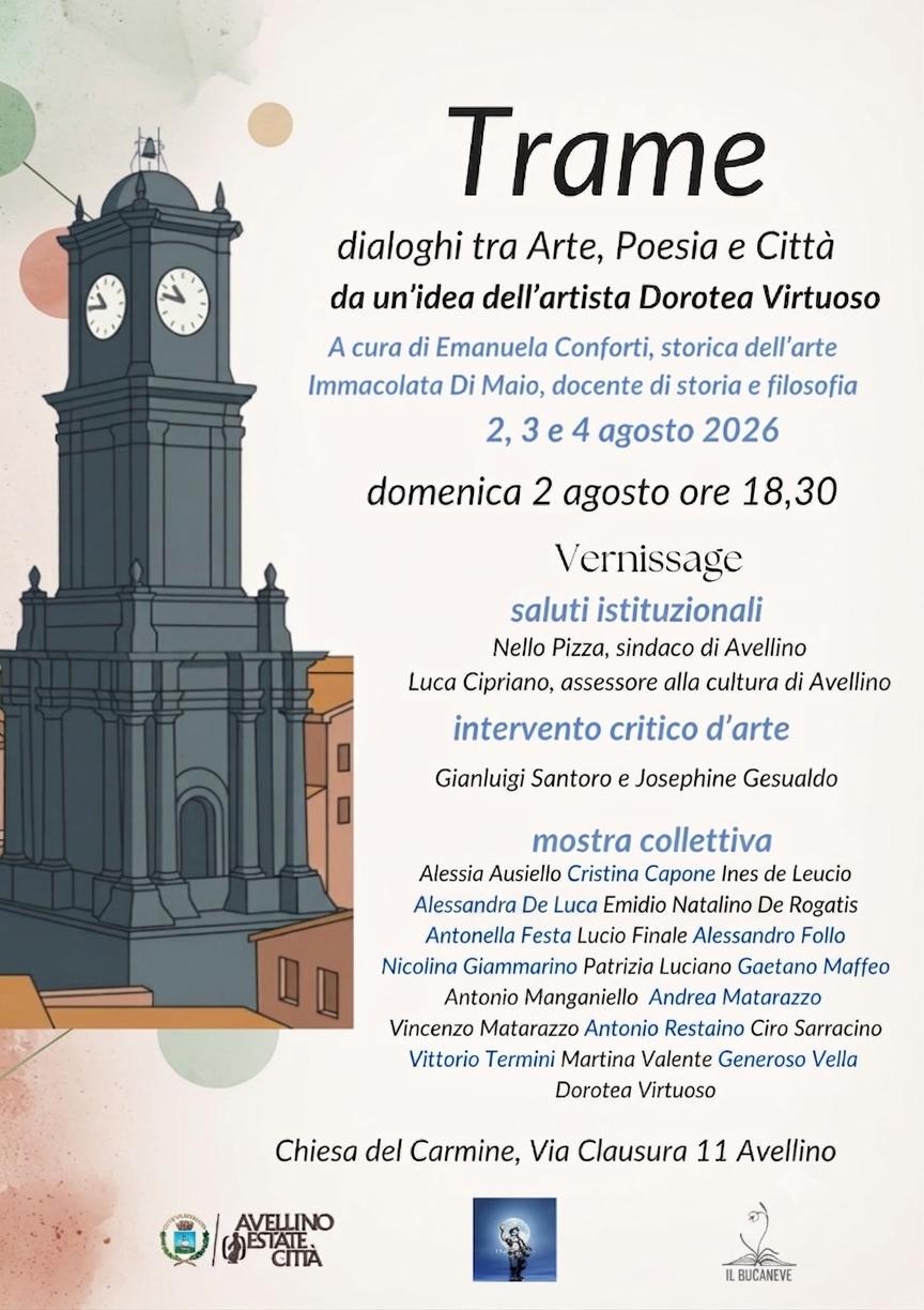Trame tra arte e poesia. Evento ad Avellino.