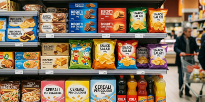Alimenti ultraprocessati senza marche riconoscibili