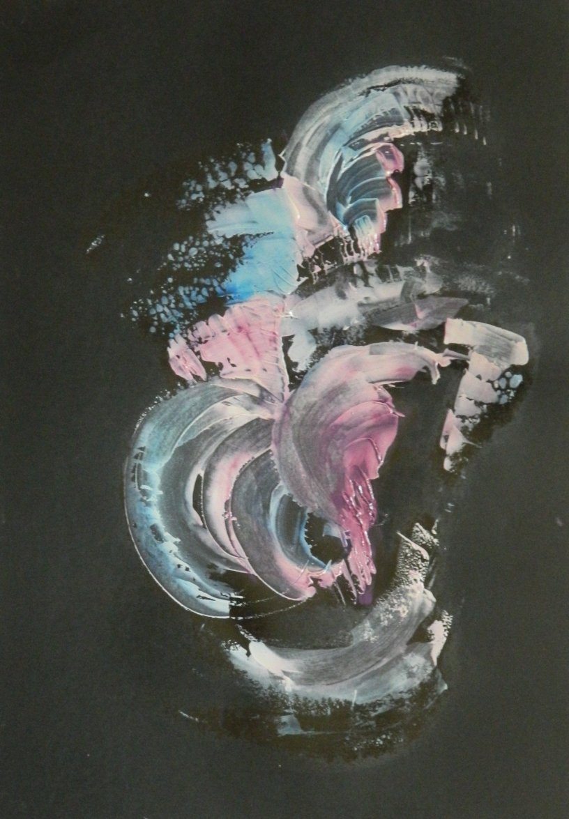 271 - Accentramento - Olio su cartoncino - Dimensioni 35 x 55 - Anno 2013