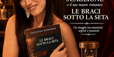 Copertina del romanzo Le braci sotto la seta di Valentina Scaglione, presentato il 15 ottobre 2026 alla Biblioteca Civica Francesca Calvo di Alessandria.
